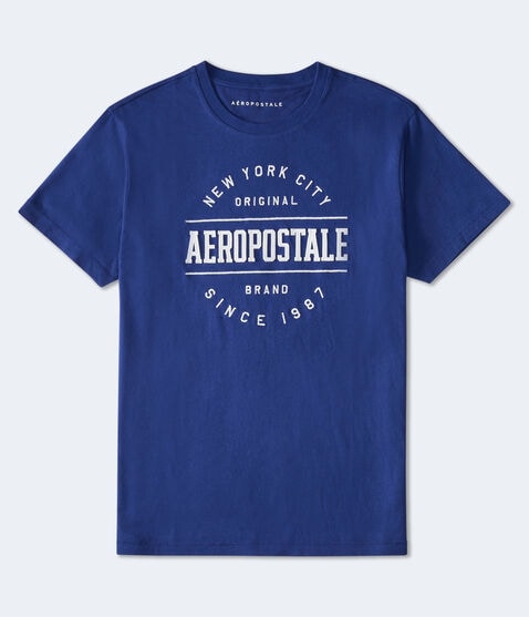Aeropostale NYC Circle Appliqué Graphic Tee Aeropostale NYC Circle Appliqué Graphic Tee