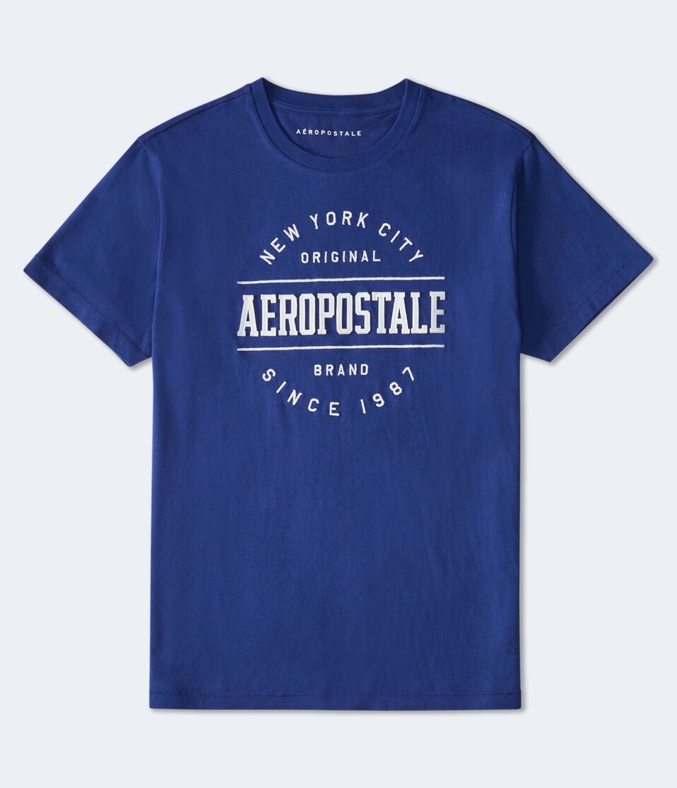 Aeropostale NYC Circle Appliqué Graphic Tee