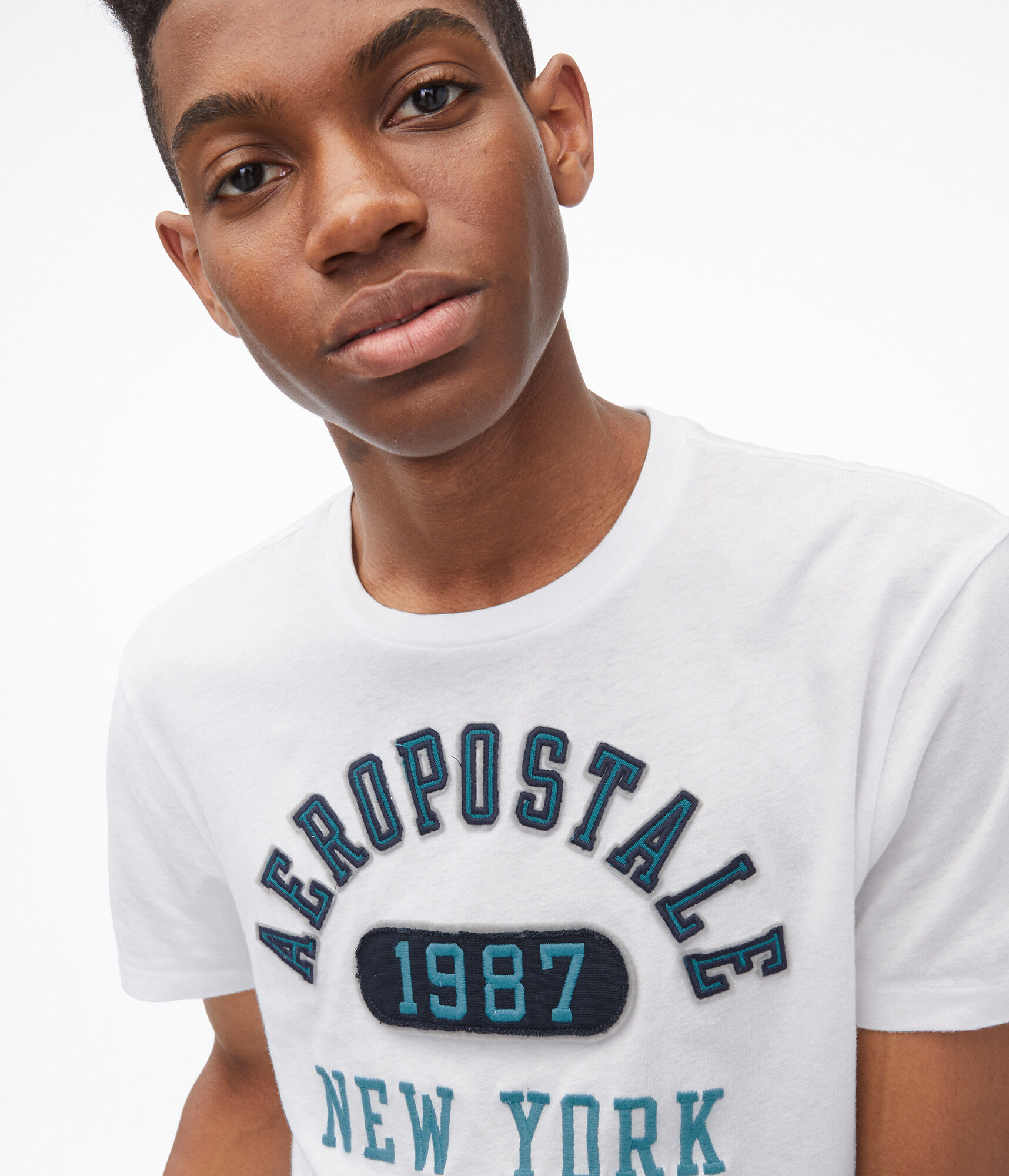 Aeropostale Arch Appliqu&eacute; Graphic Tee