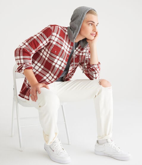 Hooded Flannel Shirt Hooded Flannel Shirt