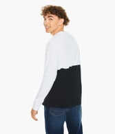 Long Sleeve Aero NYC Vertical Colorblocked Graphic Tee