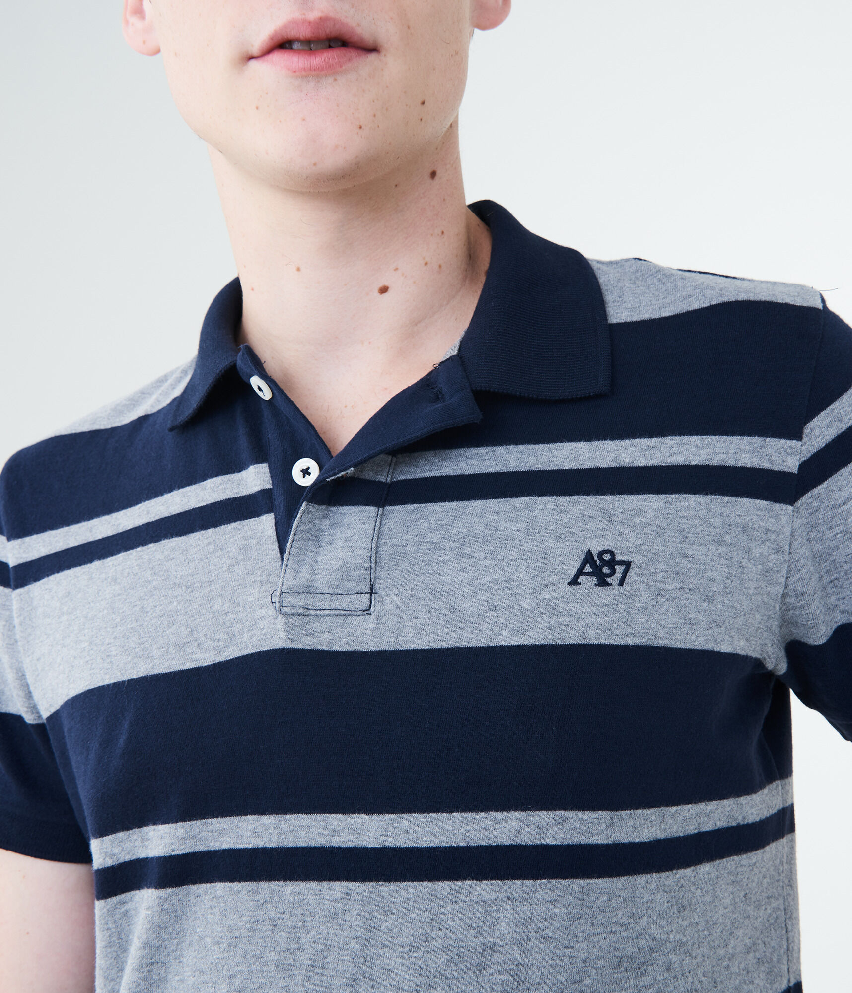 A87 Heritage Bar Stripe Jersey Polo