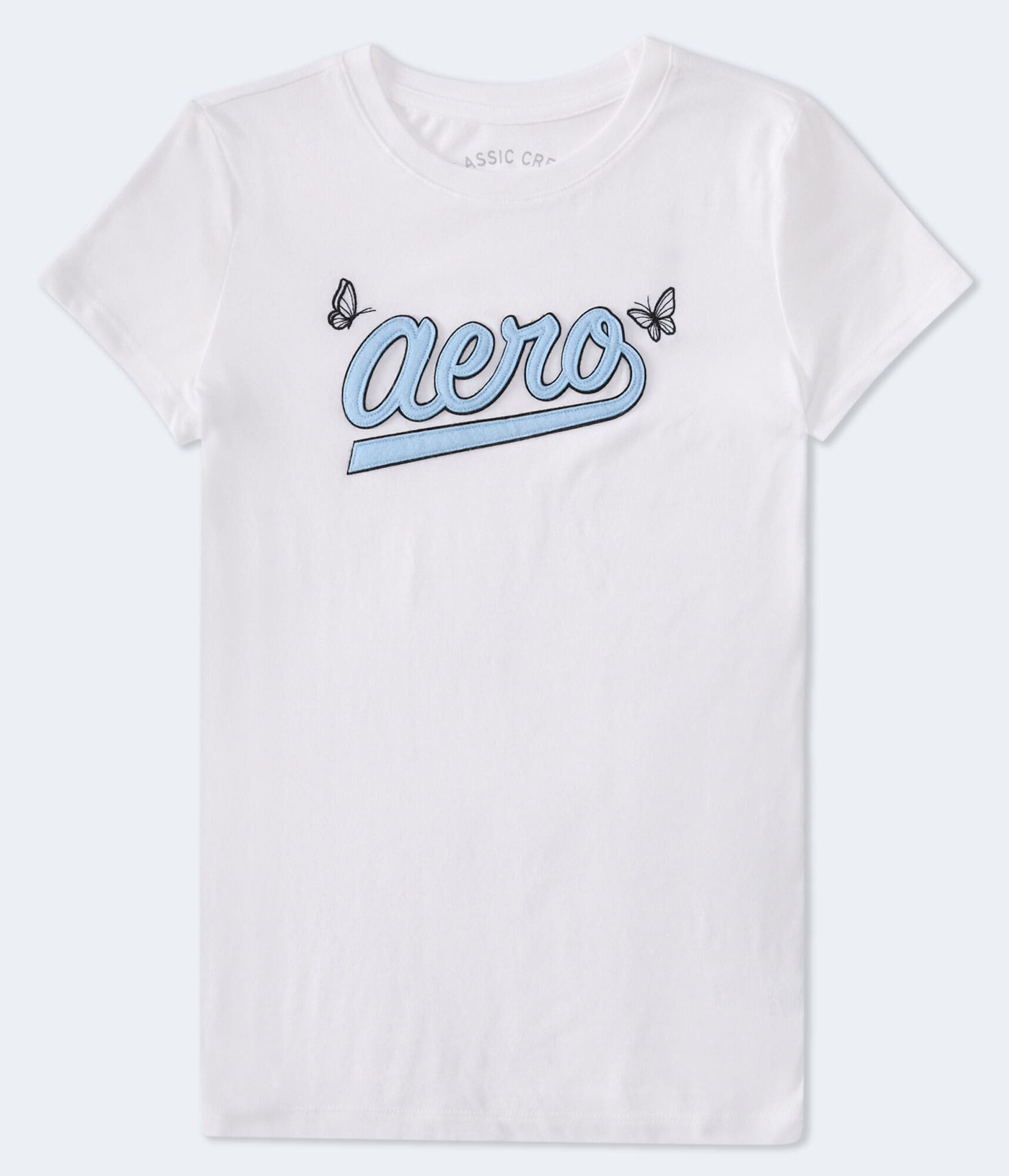 Aero Script Butterfly Appliqué Graphic Tee