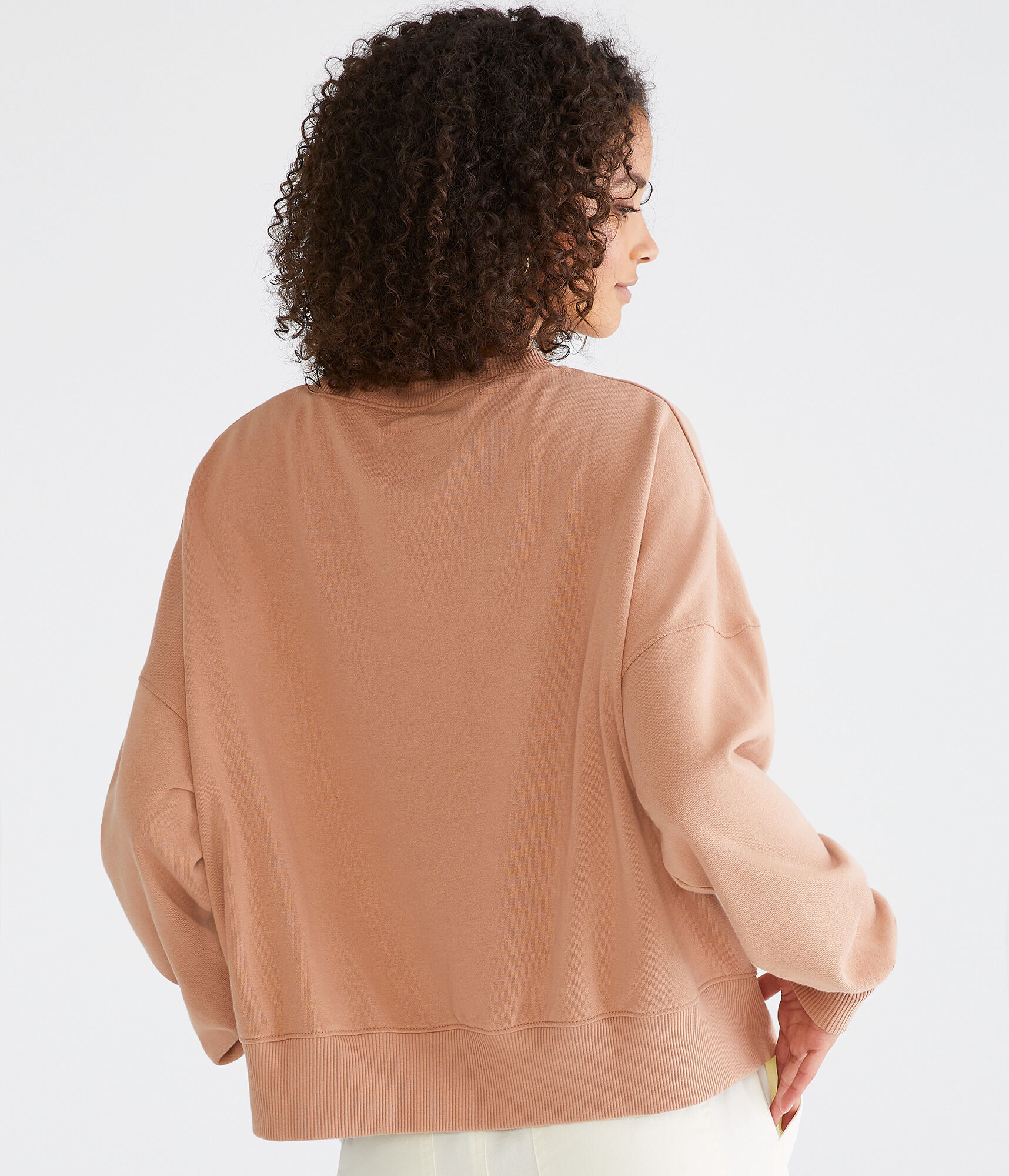 Moto Club Oversized Crew Sweatshirt