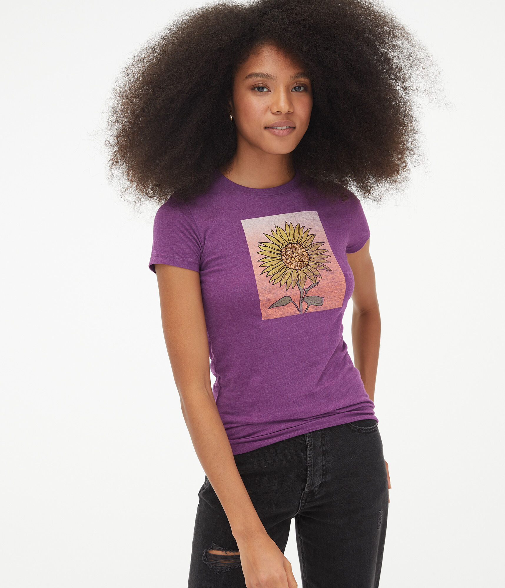 Sunflower Square Graphic Tee