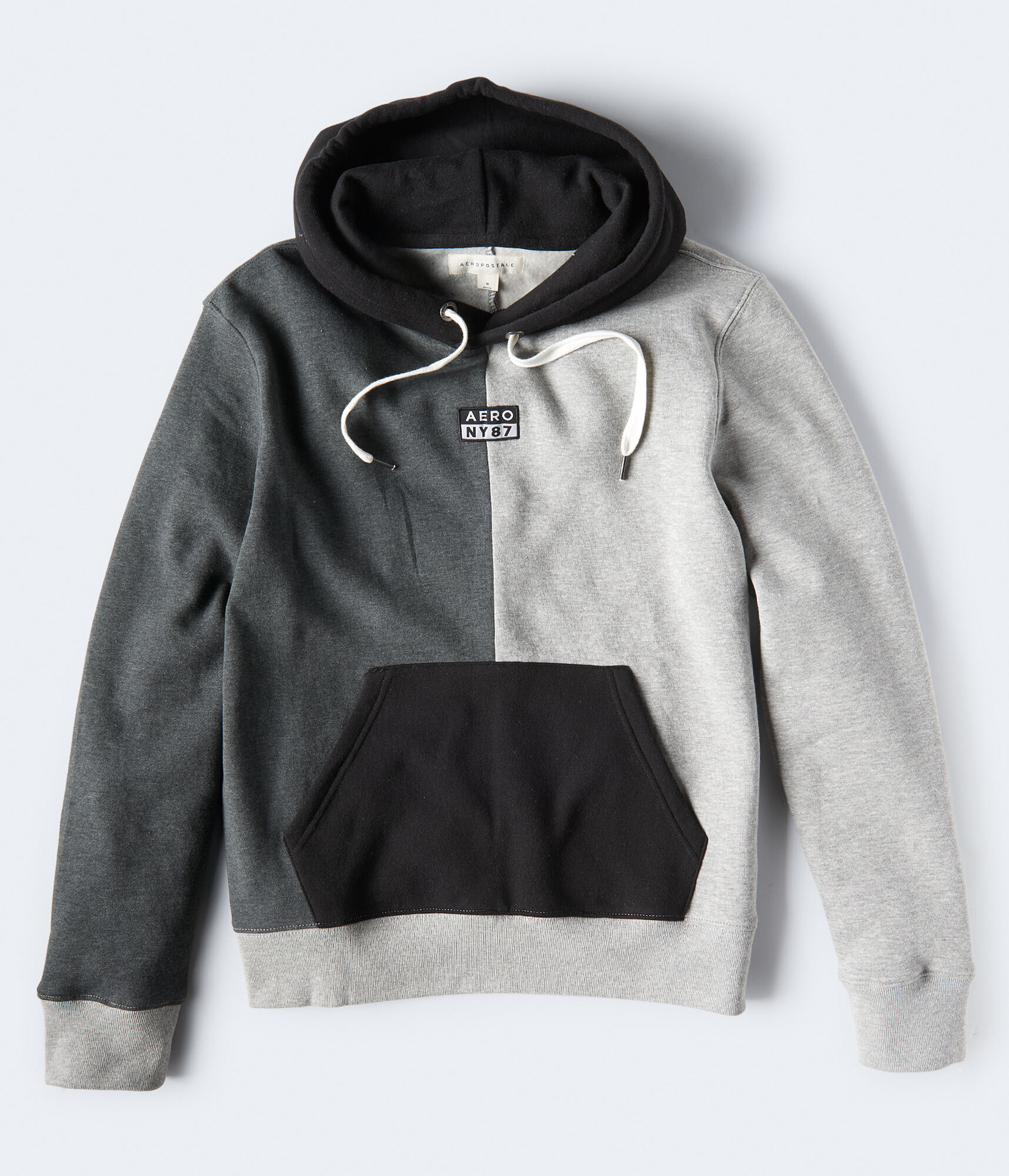 Colorblocked Aero NY 87 Box Logo Pullover Hoodie***