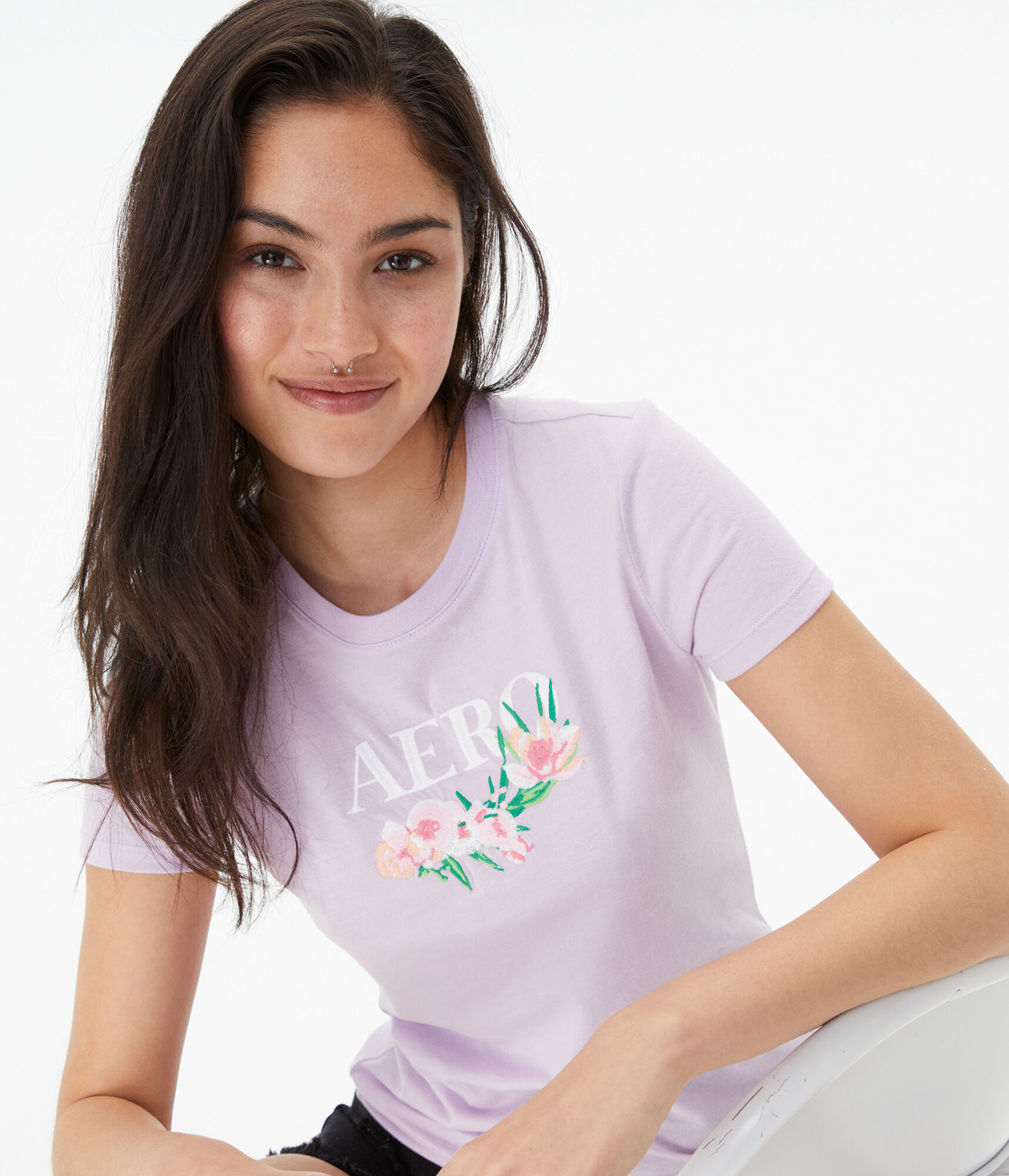 Aero Floral Graphic Tee