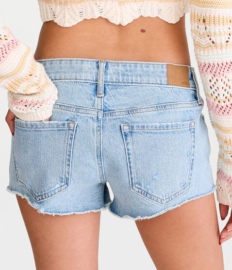 Vintage Low-Rise Denim Shorty Shorts Vintage Low-Rise Denim Shorty Shorts