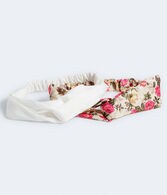 Floral & Solid Twist Headband 2-Pack