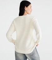 Cowgirl Boot Oversized Crew Sweater