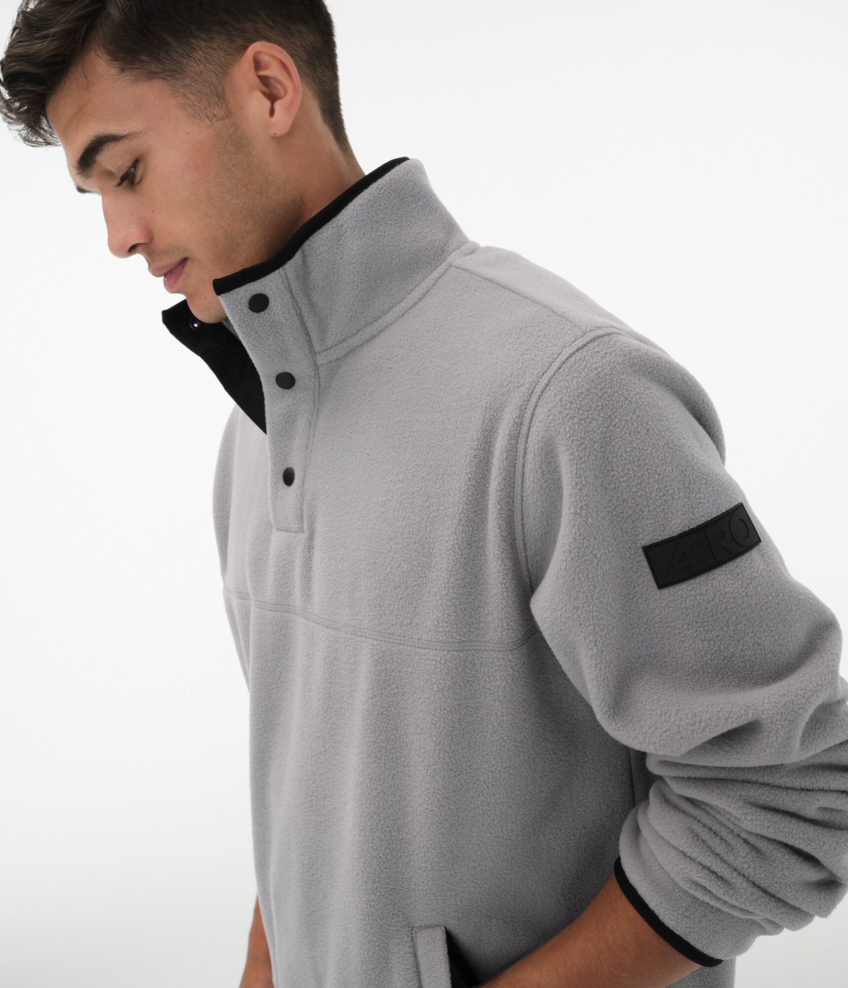 Alpine Fleece Mock-Neck Pullover Jacket