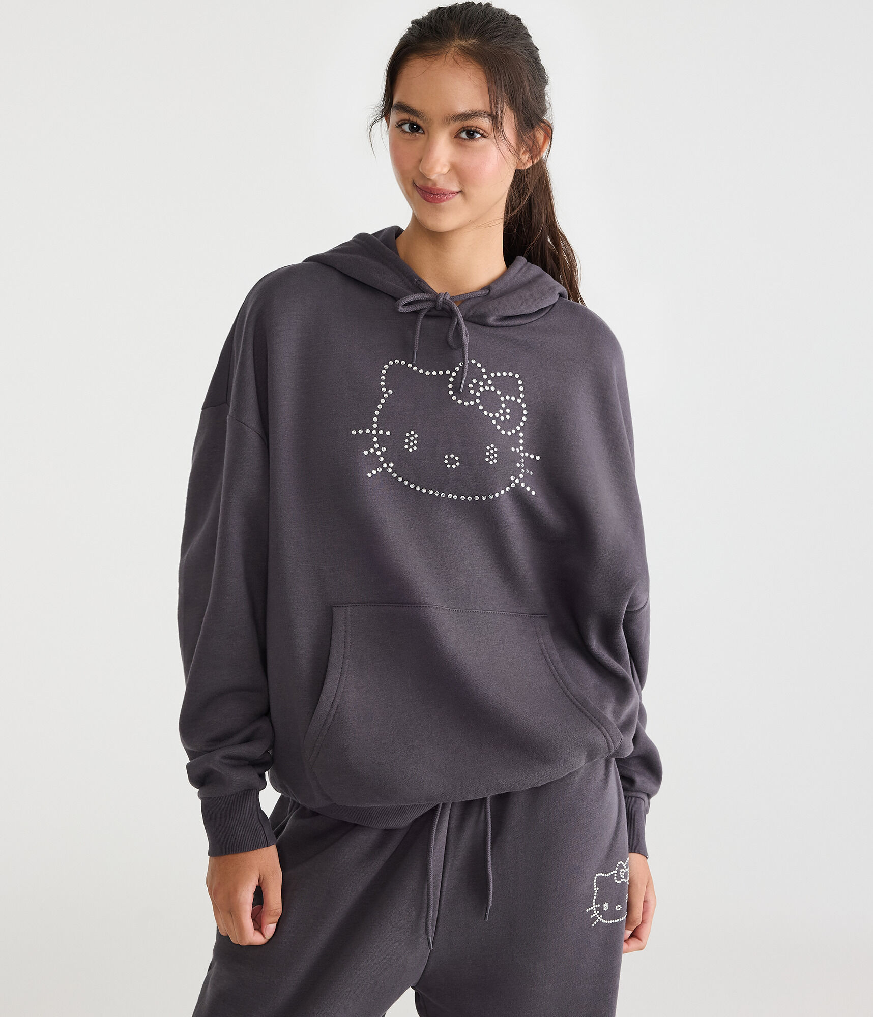 Hello Kitty | Aero Rhinestone Pullover Hoodie