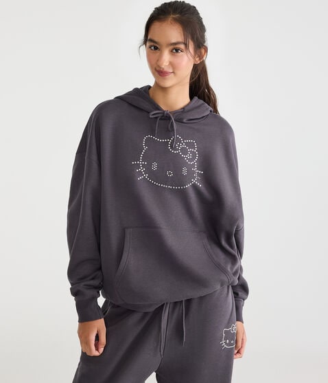 Hello Kitty | Aero Rhinestone Pullover Hoodie Hello Kitty | Aero Rhinestone Pullover Hoodie