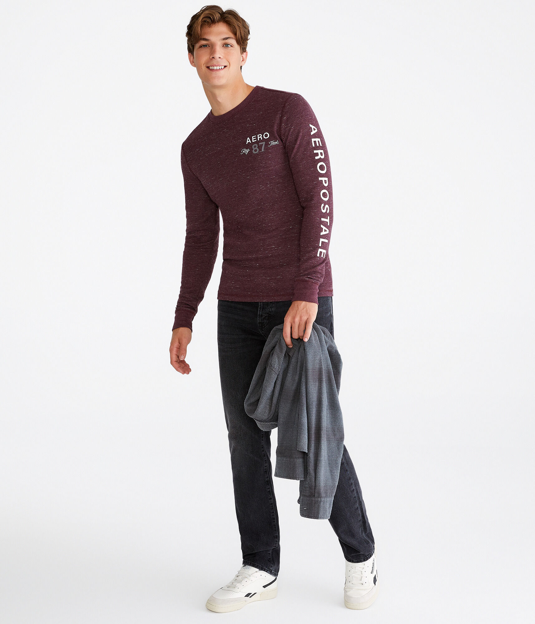 Long Sleeve Aero Graphic Thermal Tee