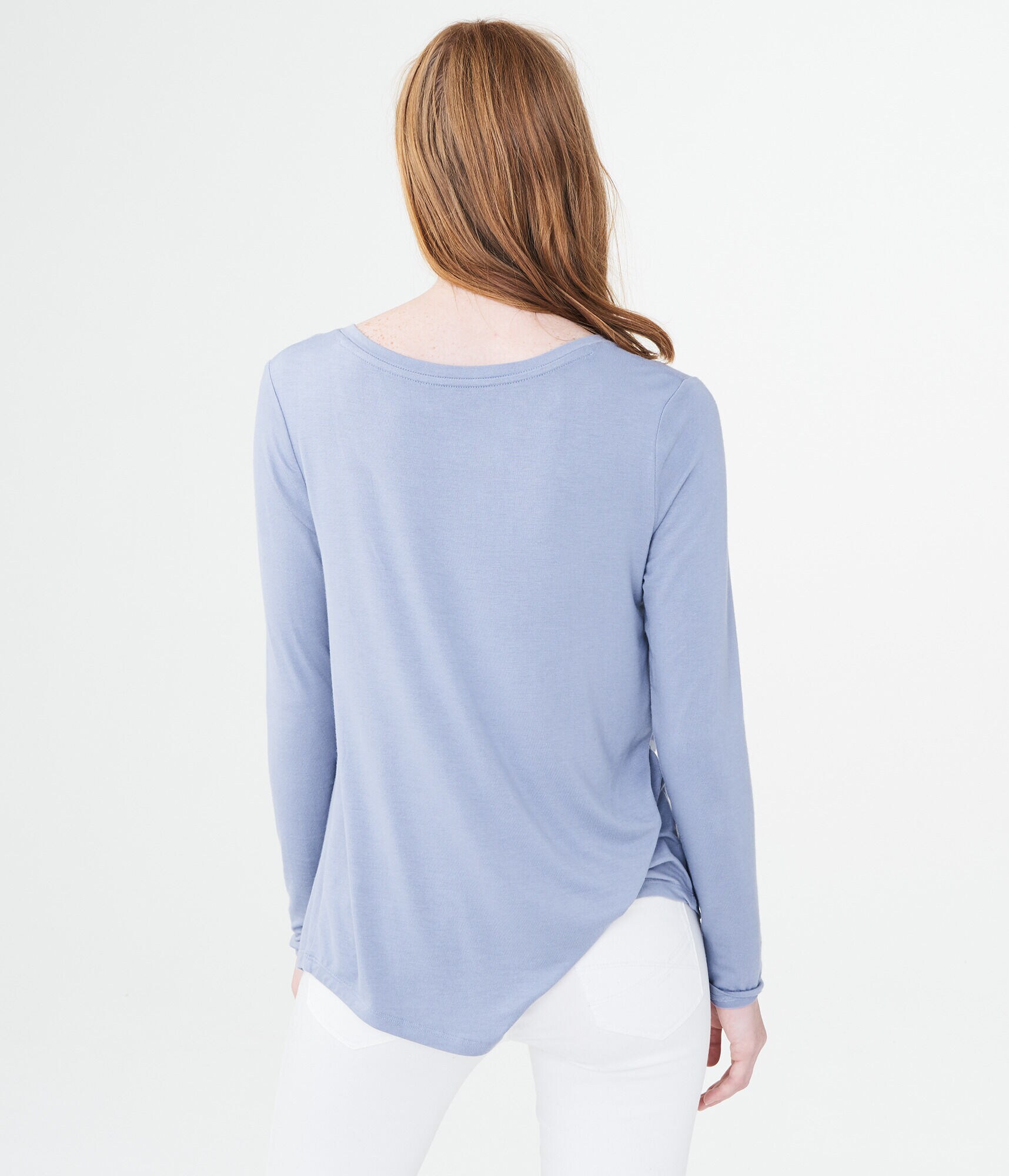 Long Sleeve Seriously Soft Solid V-Neck Tee