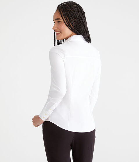 Long Sleeve Poplin Uniform Shirt Long Sleeve Poplin Uniform Shirt