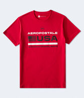 Aeropostale USA Flag Graphic Tee