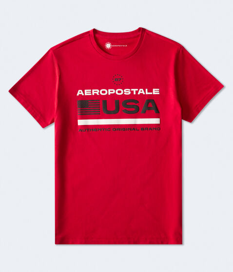 Aeropostale USA Flag Graphic Tee Aeropostale USA Flag Graphic Tee