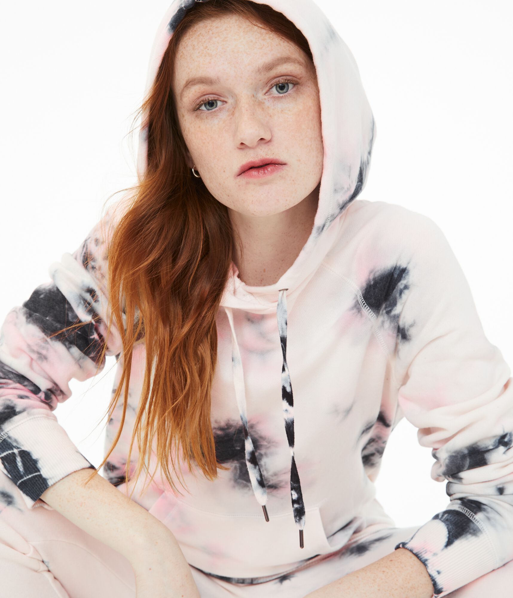 Tie-Dye Oversized Pullover Hoodie