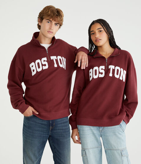 Boston Quarter-Zip Sweatshirt Boston Quarter-Zip Sweatshirt