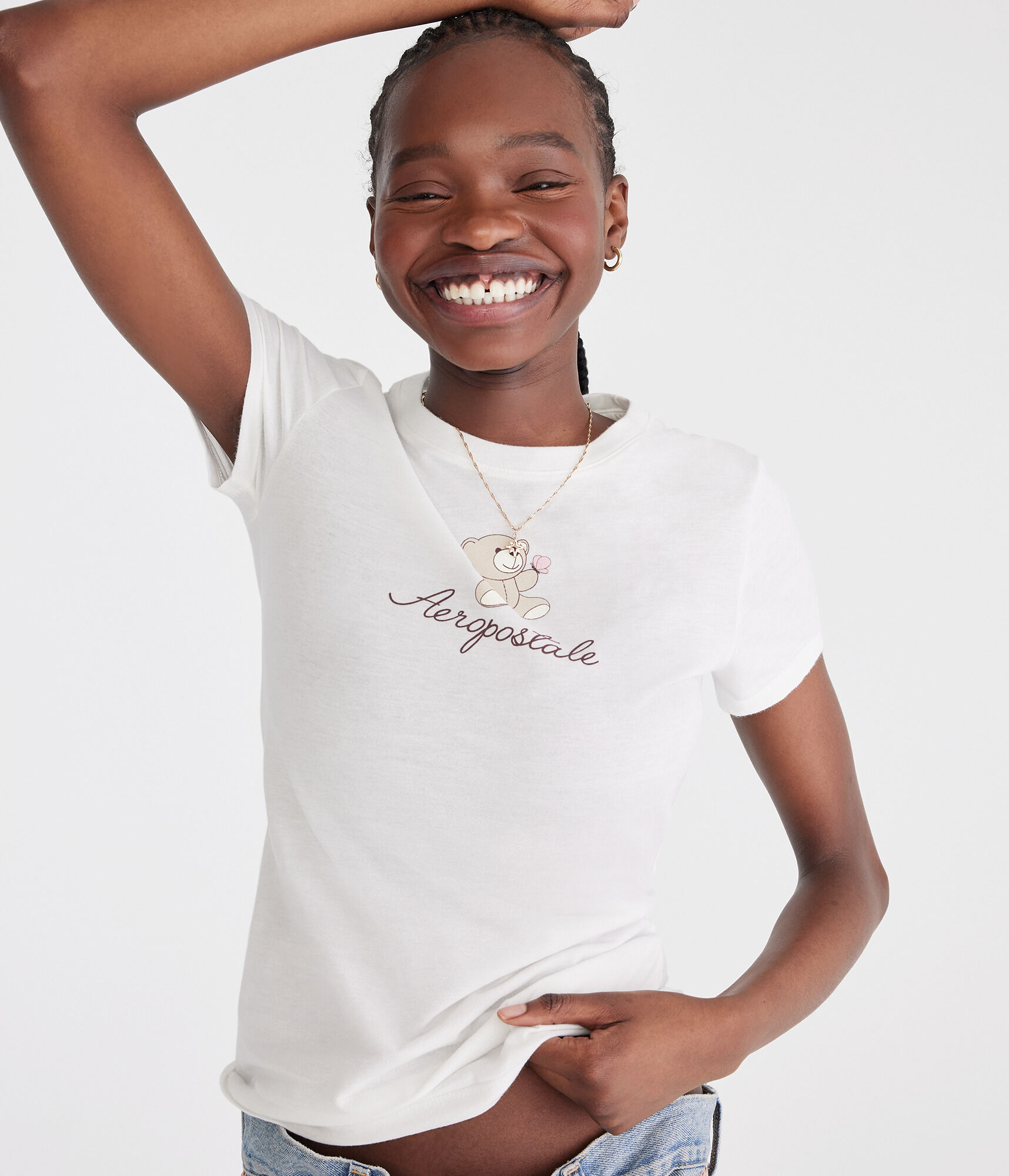Aeropostale Teddy Bear Graphic Tee