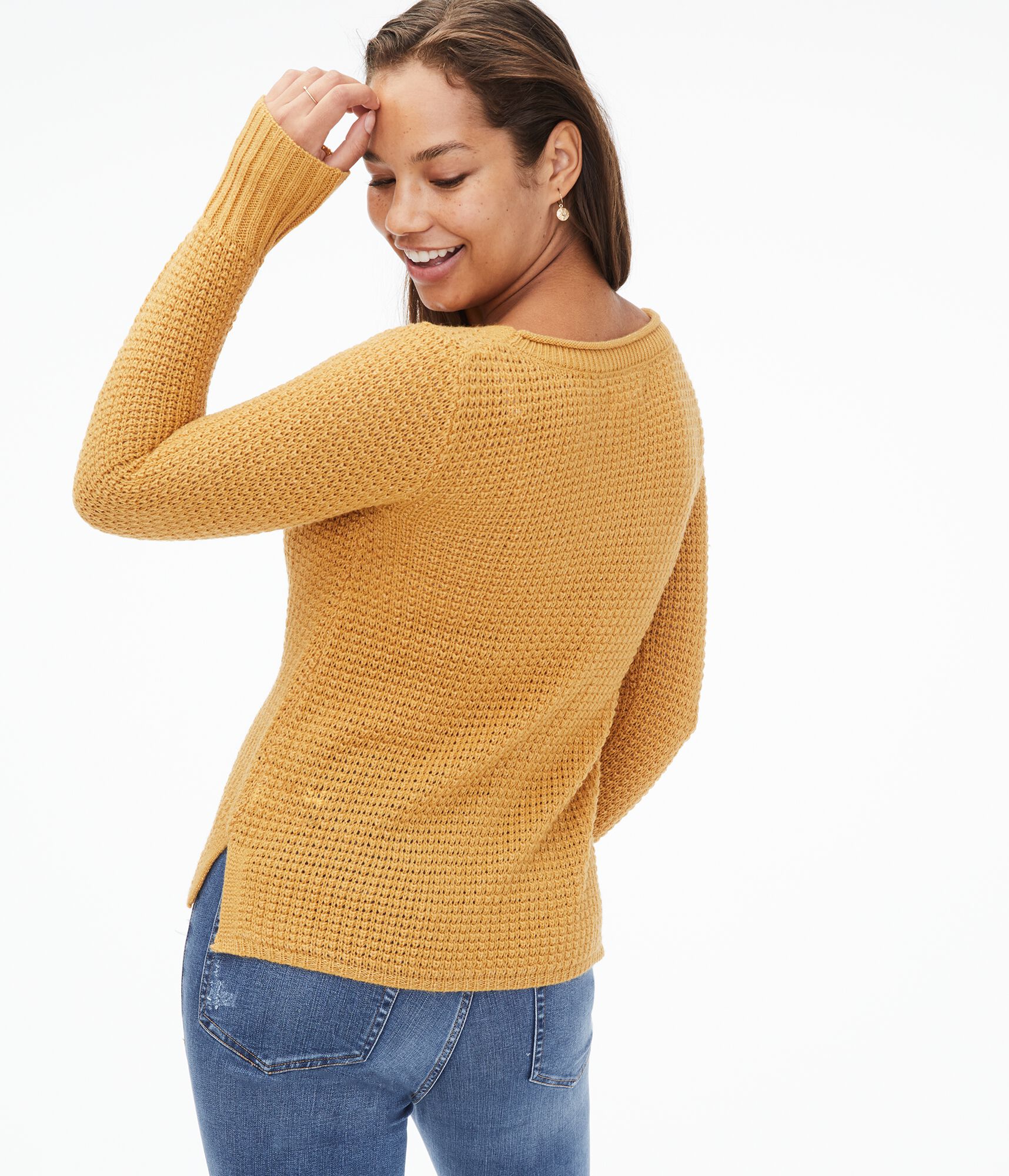 Crisscross Keyhole Sweater