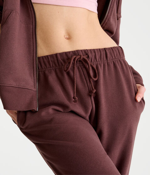 Slouchy High-Waisted Cinched Sweatpants