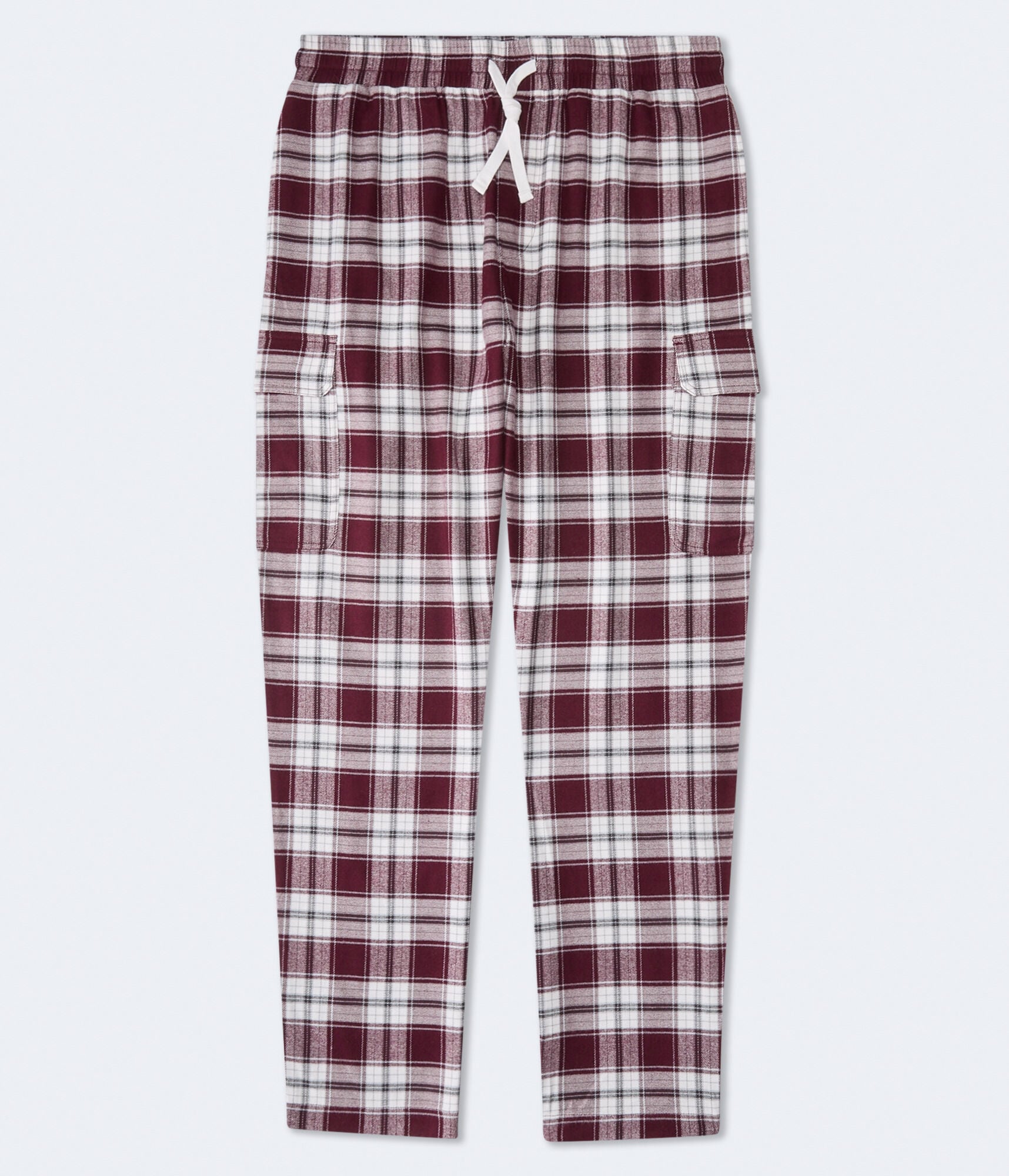 Plaid Flannel Cargo Sleep Pants