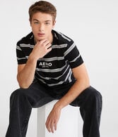 Aero Logo Horizon Stripe Graphic Tee