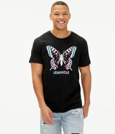 Aeropostale Butterfly Pride Graphic Tee