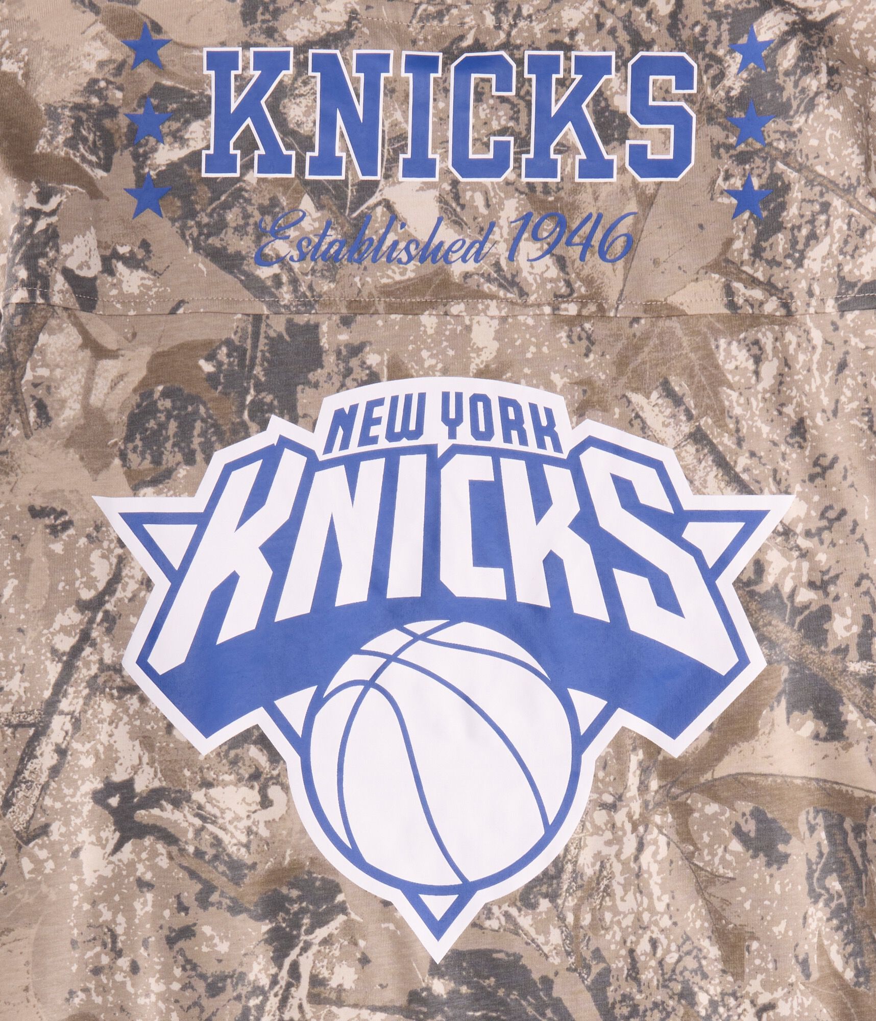 New York Knicks Camo Relaxed Graphic Tee