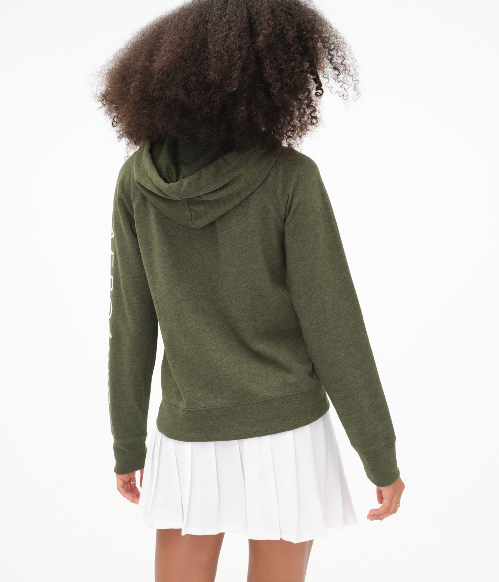 Aeropostale Rose Circle Full-Zip Hoodie