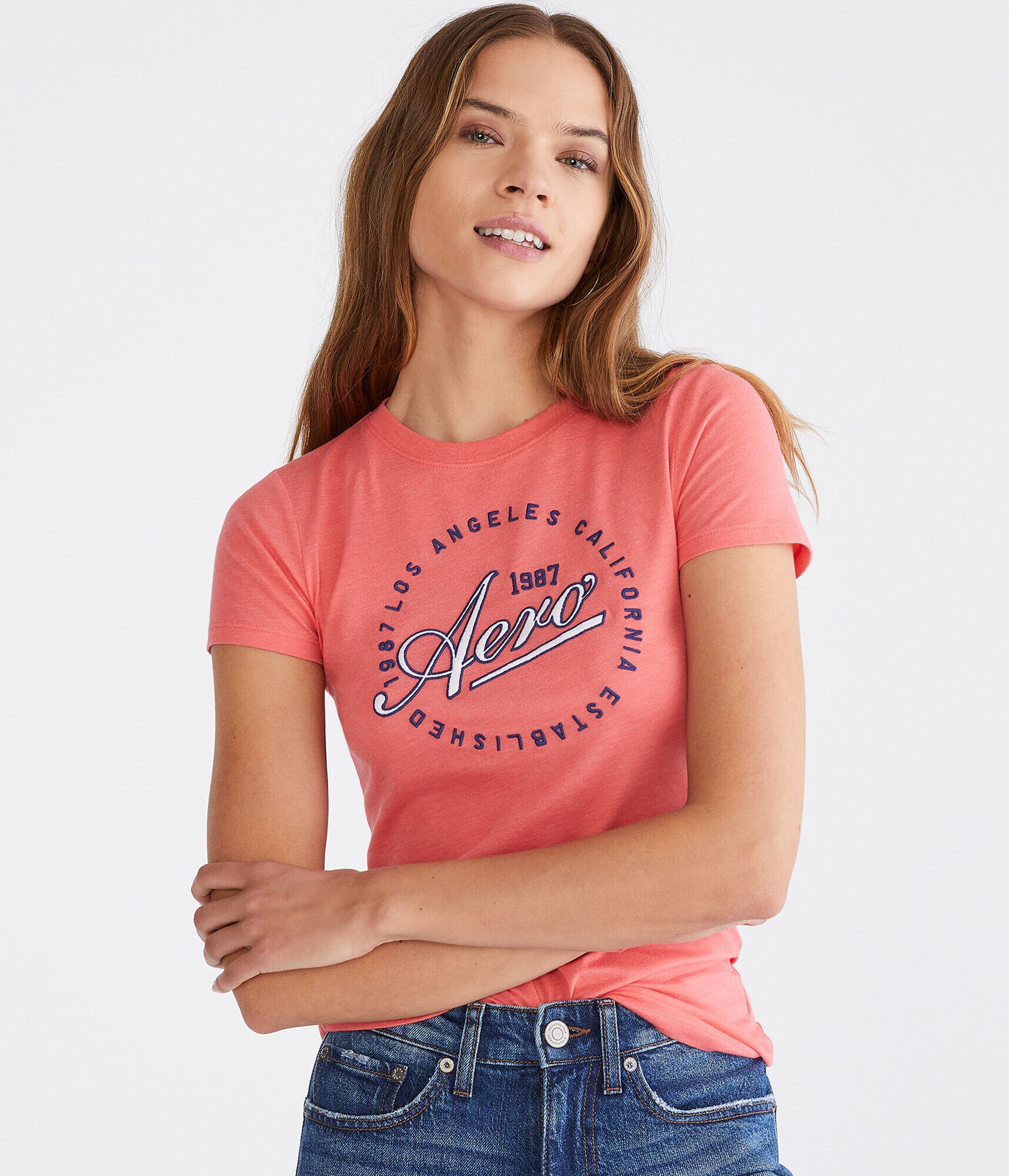 Aero Script Circle Graphic Tee