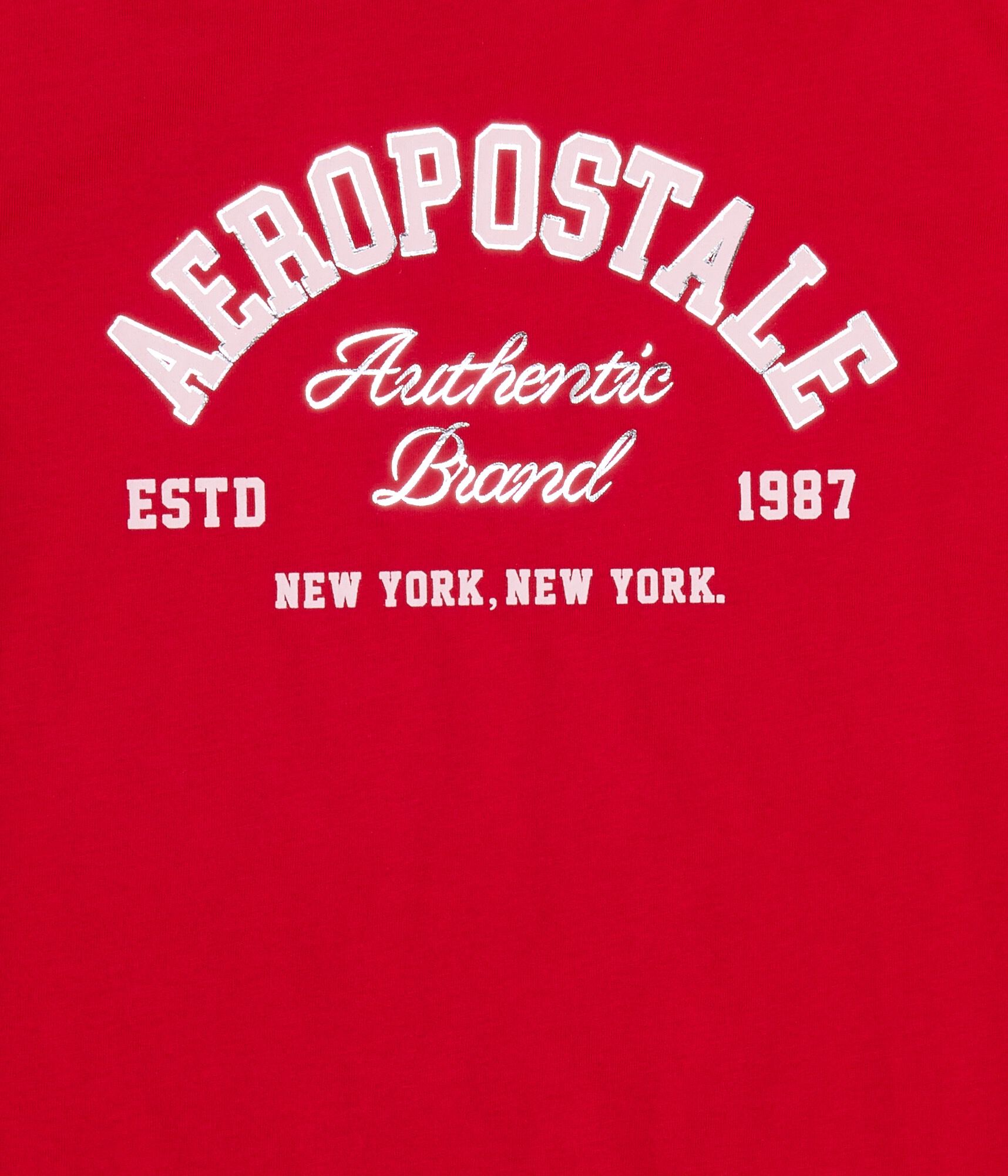 Aeropostale Arch Foil Graphic Tee