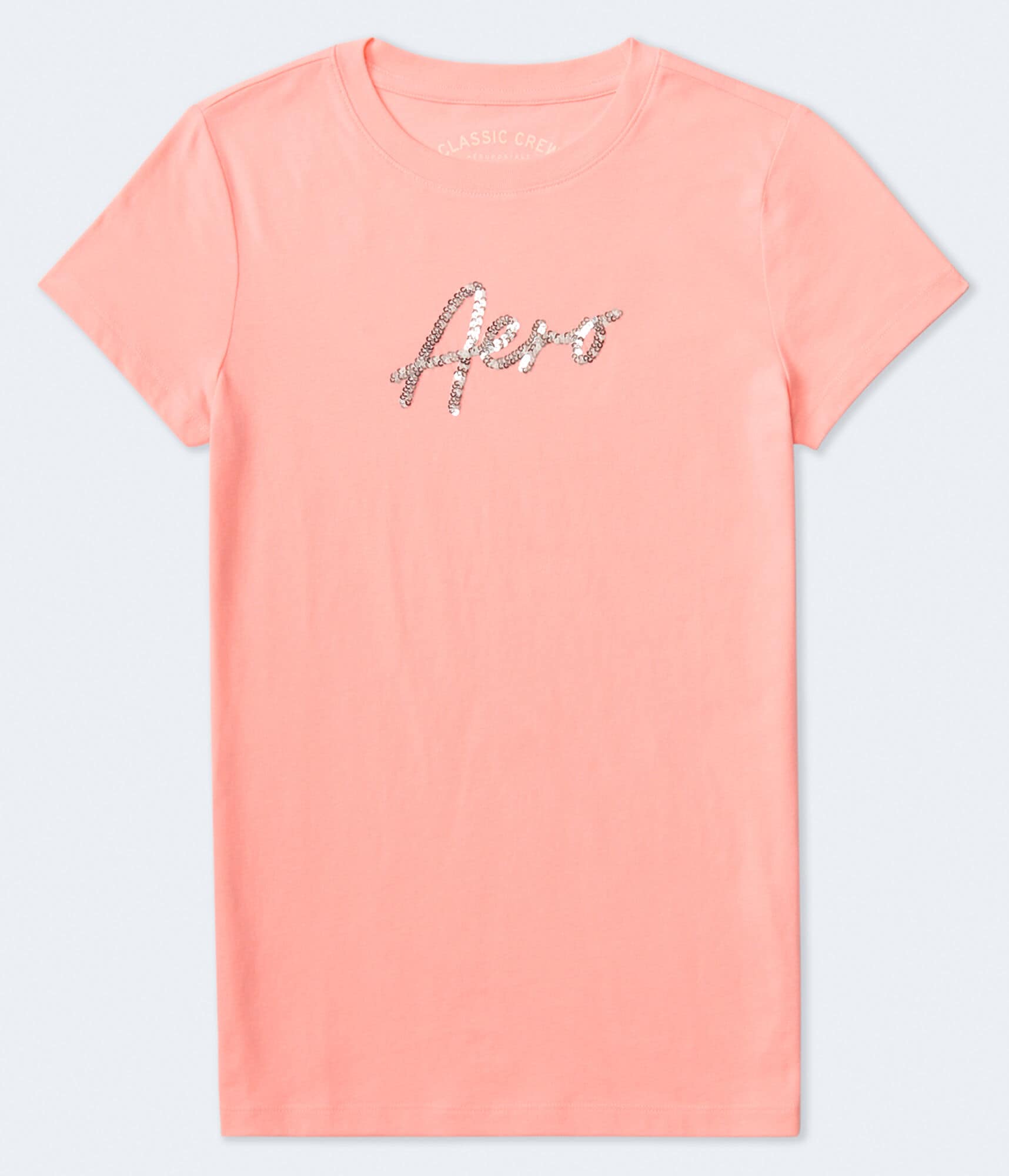 Aero Sequin Logo Graphic Tee