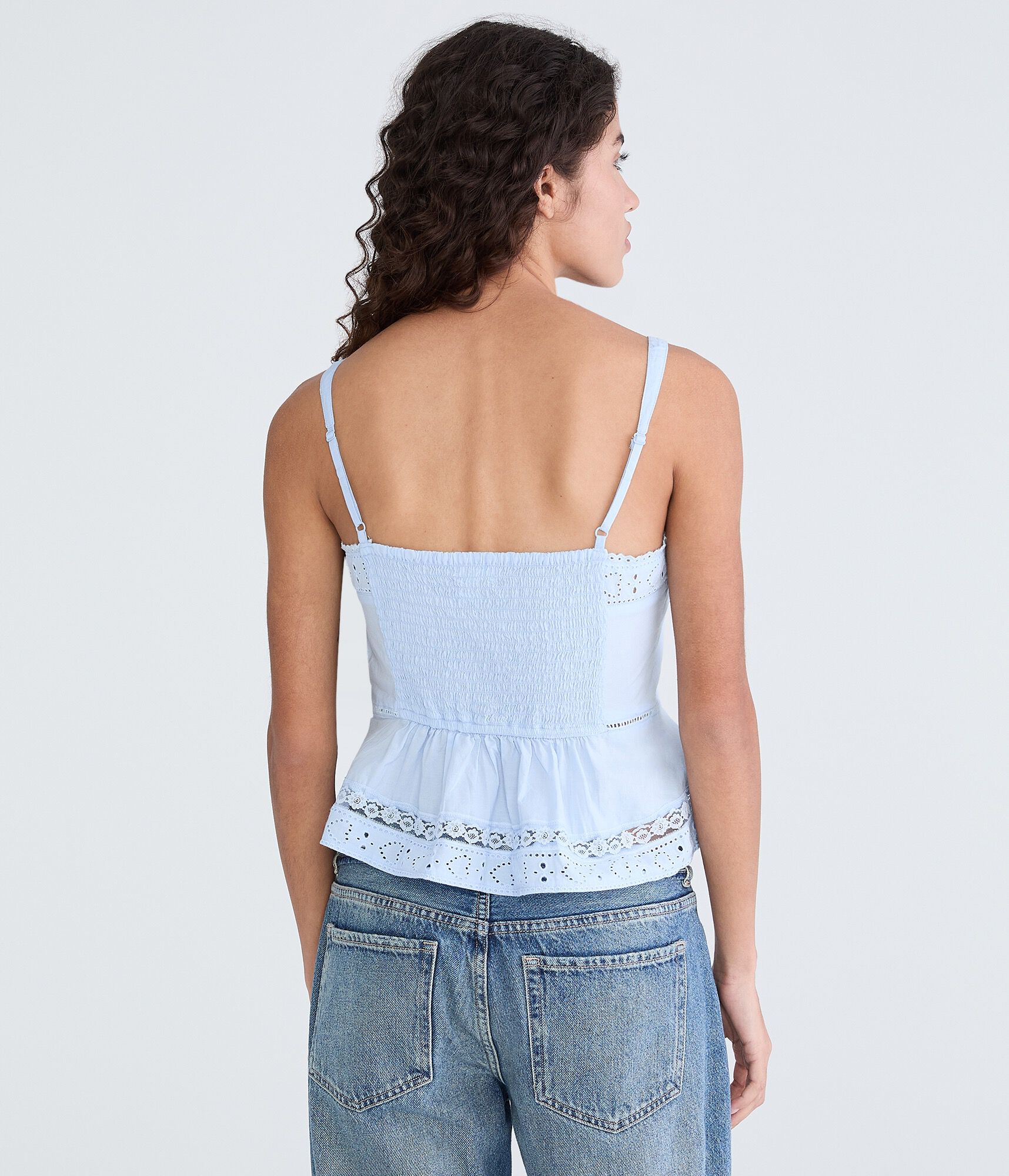 Heart Eyelet &amp;amp; Lace Cami