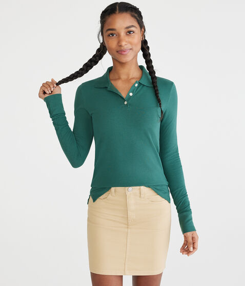 Long Sleeve Uniform Piqué Polo Long Sleeve Uniform Piqué Polo