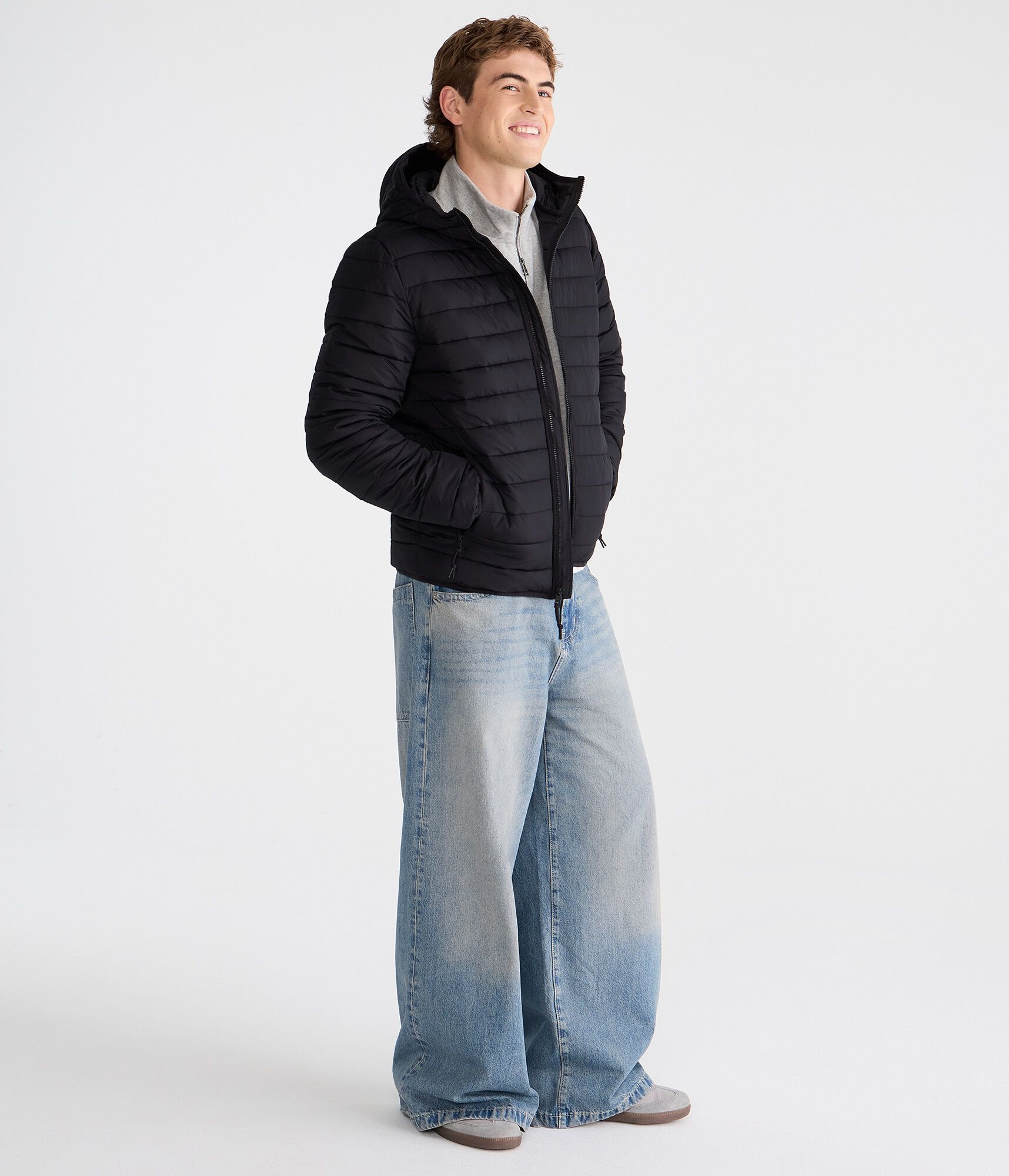 Hooded Midweight Puffer Jacket