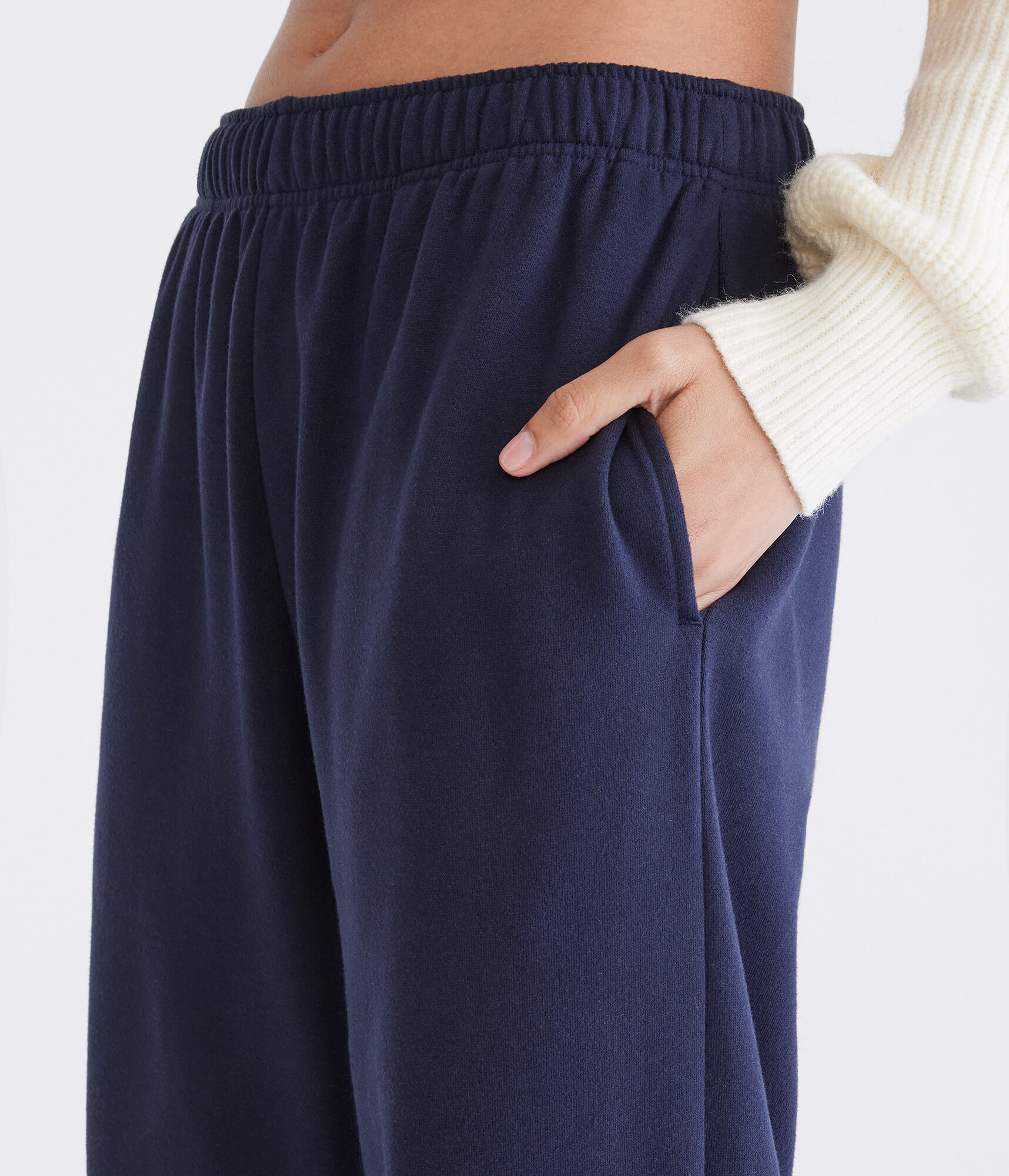 High-Waisted Straight Leg Sweatpants