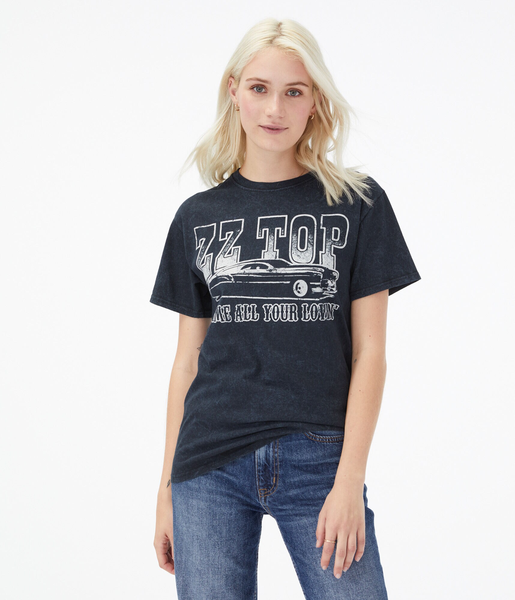 ZZ Top Fast Car Boyfriend Graphic Tee***