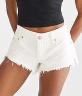 Vintage Low-Rise Denim Shorty Shorts