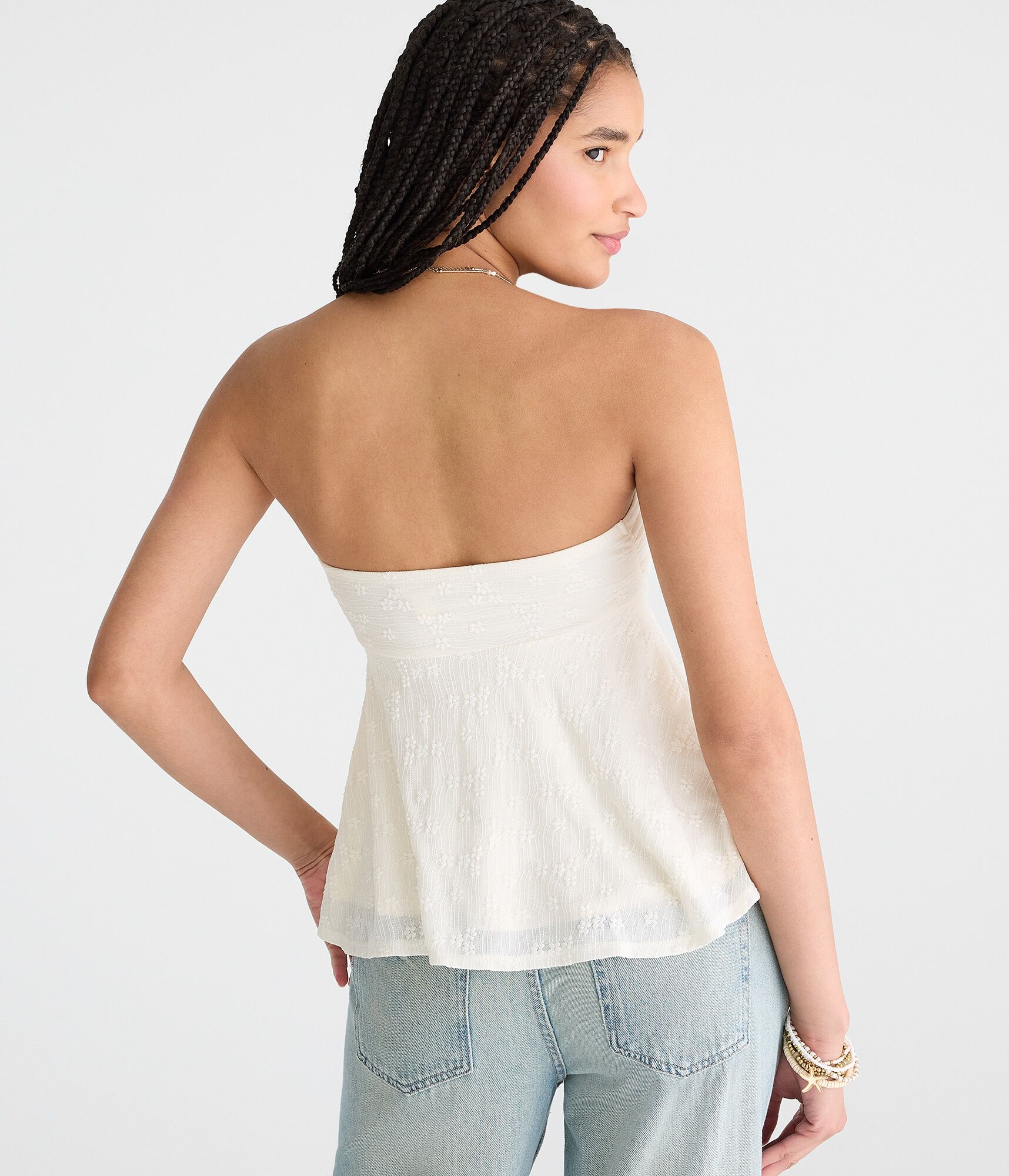 Floral Lace Tube Top