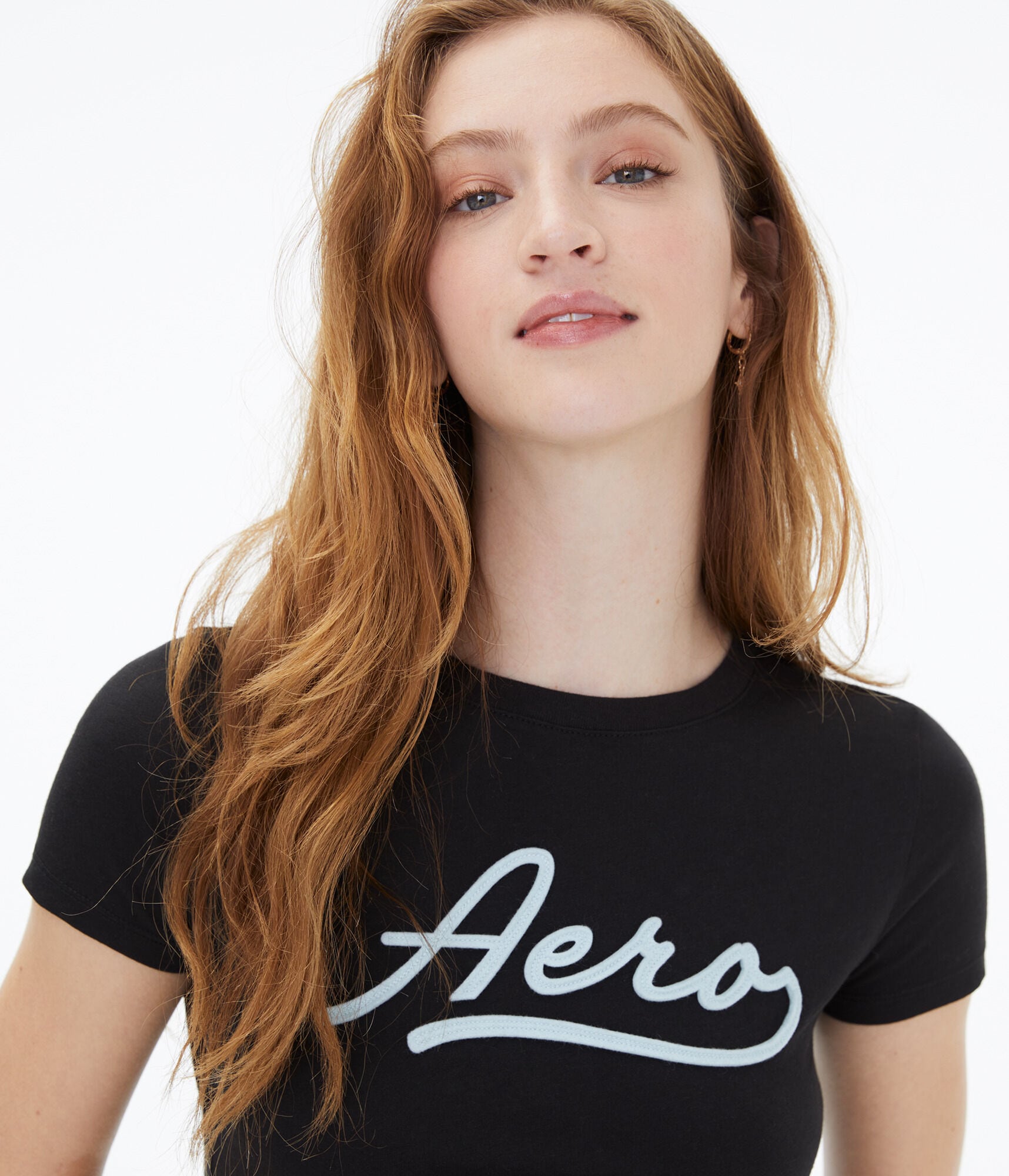 Aero Script Appliqu&eacute; Graphic Tee