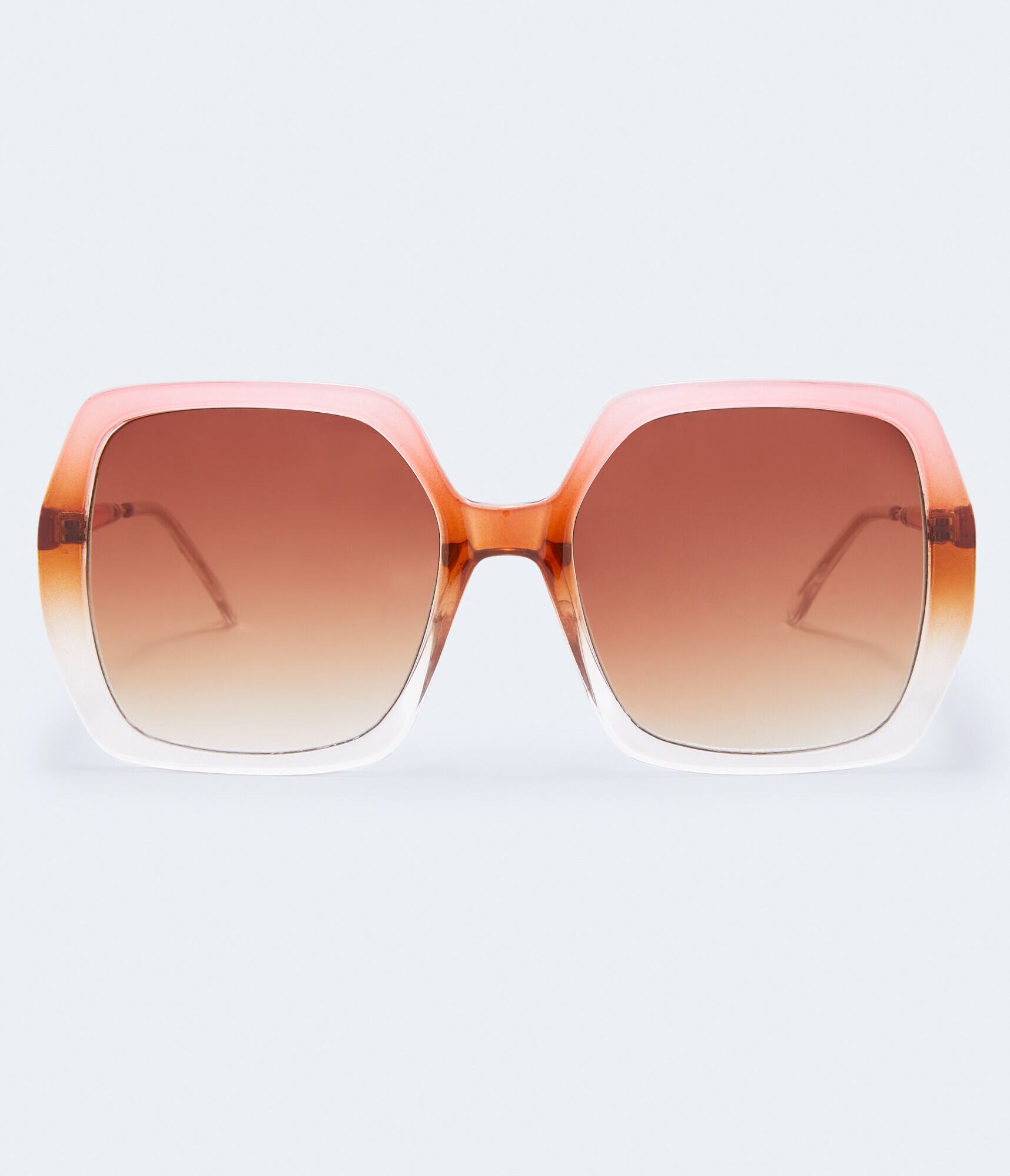 Oversized Ombr&eacute; Square Sunglasses