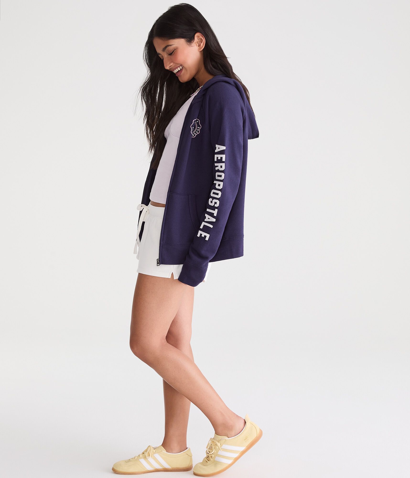 Aeropostale 87 Crest Full-Zip Hoodie