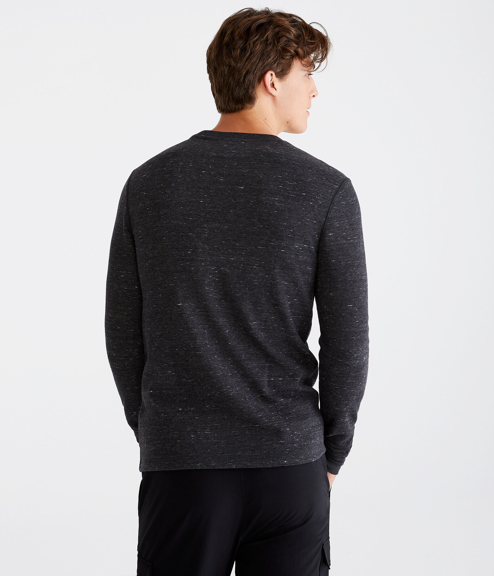 Long Sleeve Aeropostale Script Graphic Thermal Tee