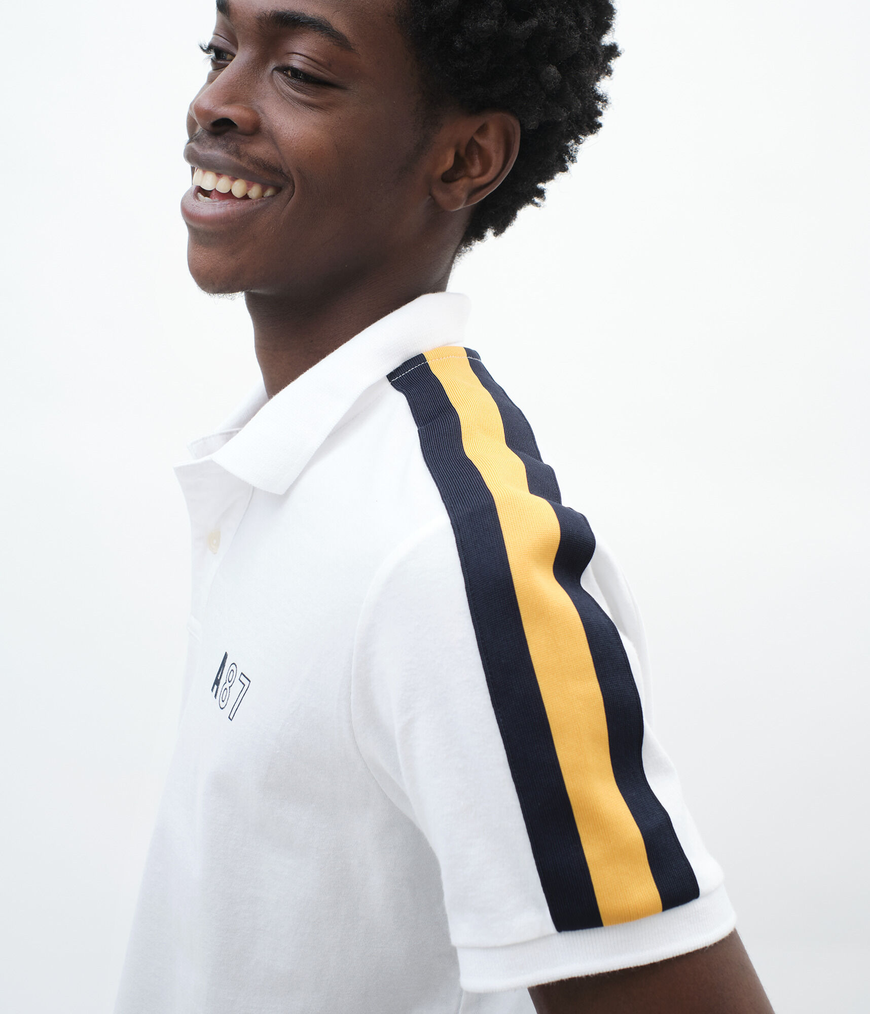 A87 Shoulder Tape Jersey Polo