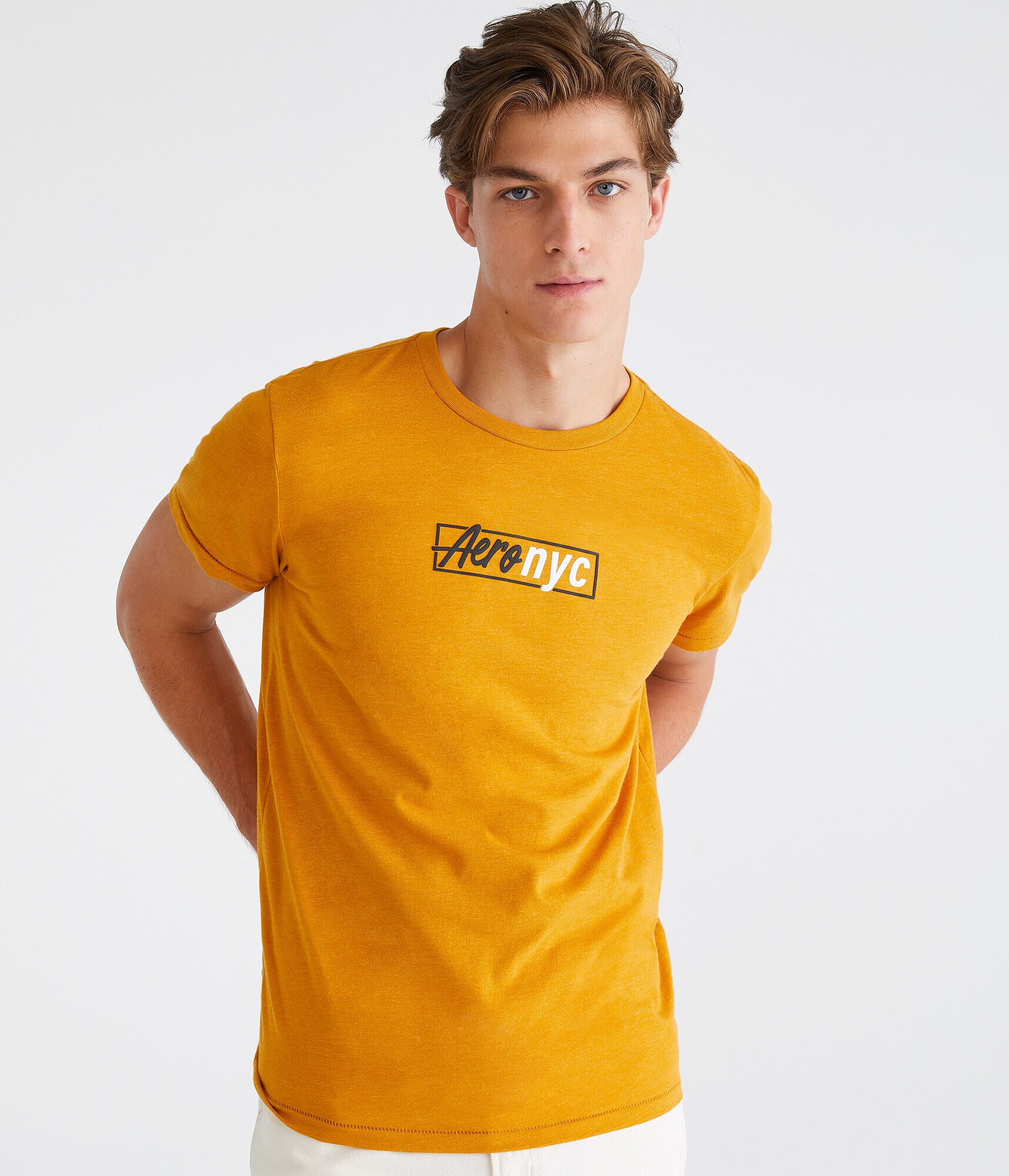 Aero NYC Box Logo Graphic Tee