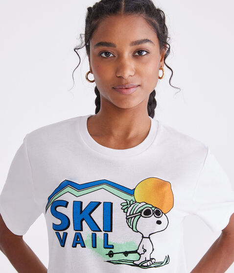 Peanuts® | Aéropostale Ski Vail Snoopy Relaxed Graphic Tee Peanuts® | Aéropostale Ski Vail Snoopy Relaxed Graphic Tee