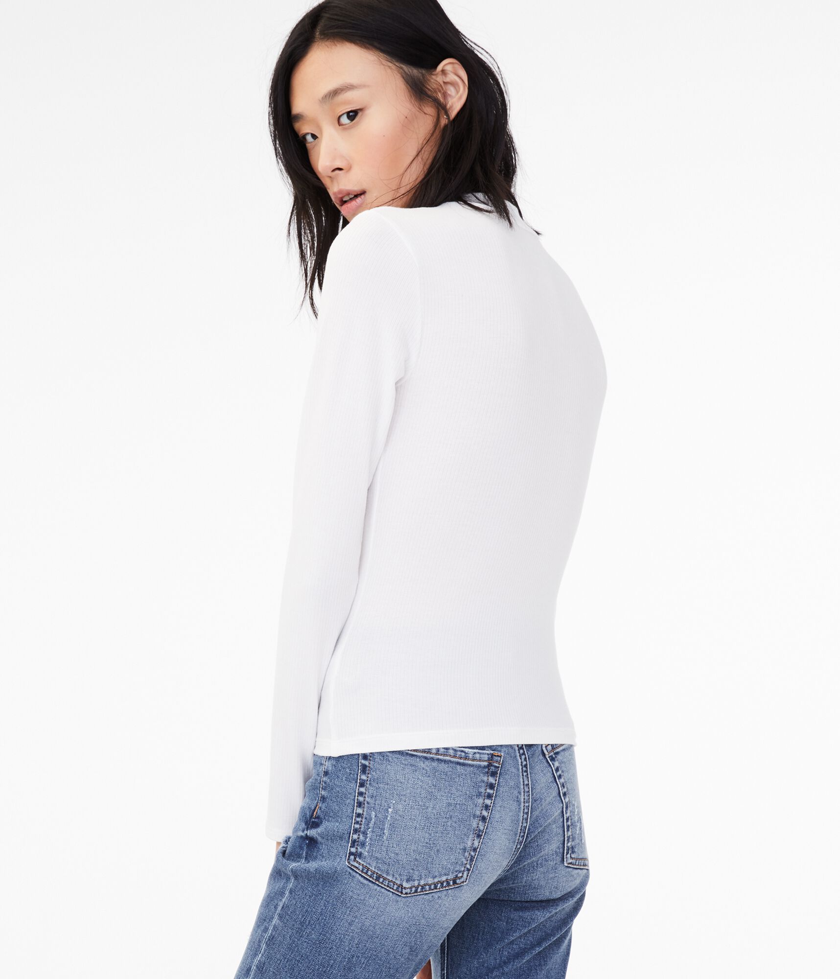 Long Sleeve Seriously Soft Mock-Neck Tee